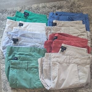J.Crew Chino Shorts Collection. 8 Pairs All Excellent Previously Worn
